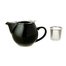 Ceainic din porțelan  ZAARA negru 500ml