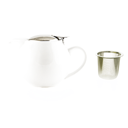  Ceainic din porțelan  ZAARA alb 500ml