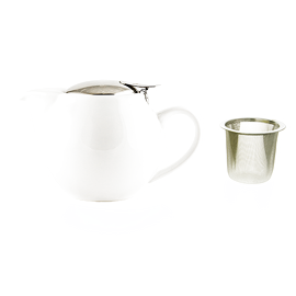 Ceainic din porțelan  ZAARA alb 500ml