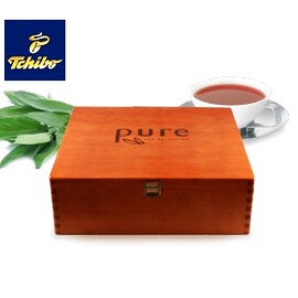 Cutie de lemn pentru ceai Tchibo Pure Tea Selection 