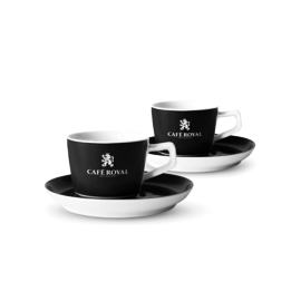 Cafe Royal - set de două căni cappuccino de 250ml. 