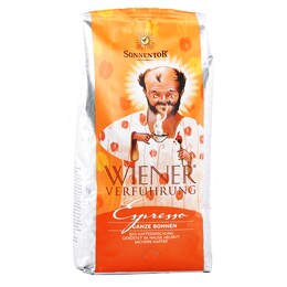 Cafea bio espresso la boabe  Sonnentor, 1kg.