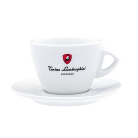 Tonino Lamborghini  set de căni albe din porțelan pentru ceai - 6 bucăți