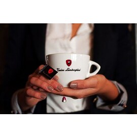 Tonino Lamborghini  set de căni albe din porțelan pentru ceai - 6 bucăți